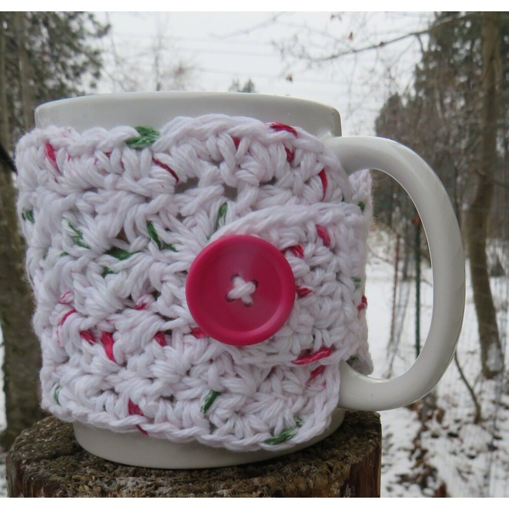 Crocheted Cup Cozy Handmade Coffee Mug or Tea Warmer
